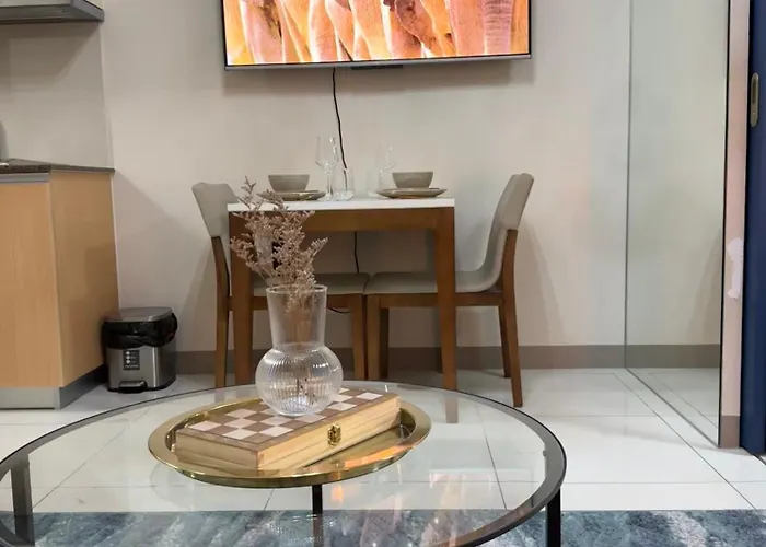 Rustic Elegance New One Bedroom One Uptown Apartment Manila
